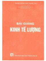 Bài giảng kinh tế lượng  Kinh tế lượng