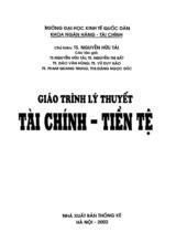 Giáo trình lý thuyết tài chính tiền tệ 