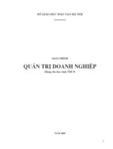 Giáo trình quản trị doanh ngiệp dành cho học sinh THCN 