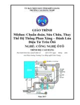 Chuẩn đoán, sửa chữa, thay thế hệ thống phun xăng- đánh lửa điển tử trên ô tô  